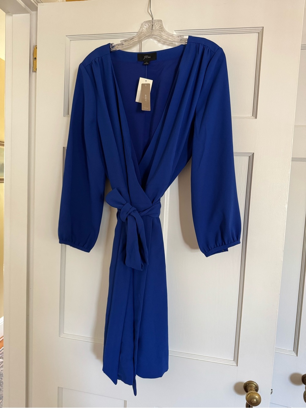 J.Crew - Tie-Waist Dress, Cobalt Blue